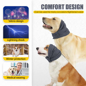 Orejeras para perros Reducción de ruido Insonorizadas Invierno Cálido Sombrero Anti-miedo Perro Calmante Sudadera con capucha No Shake <span class=keywords><strong>Ear</strong></span> Wraps para perros - Product Image 3
