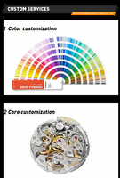 Montre de luxe pour homme, squelette tourbillon à quartz lumineux, boîtier en acier inoxydable, bracelet en acier 316L, verre saphir synthétique, 100m