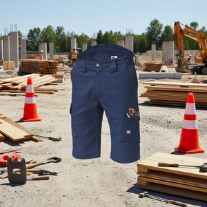 กางเกงขาสั้น Ttake รุ่น Regular Workwear สีน้ำเงิน 3XL ดีไซน์กระเป๋าคาร์โก้ - Product Image 3