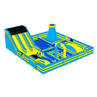 Parc d'attractions aquatique gonflable pour enfants personnalisé en usine