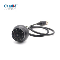 Kamera bulat Mini, resolusi HD Cctv dengan kamera mundur tampilan malam dipasang di dalam/samping/belakang untuk mobil Universal