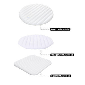 <span class=keywords><strong>Bestway</strong></span> 1A54P0051815 <span class=keywords><strong>Accessoires</strong></span> de <span class=keywords><strong>spa</strong></span> personnalisés Couverture de baignoire 77 "x 24" Garder au chaud Couvercle de <span class=keywords><strong>spa</strong></span> gonflable Couverture gonflable de <span class=keywords><strong>spa</strong></span> rond - Product Image 4