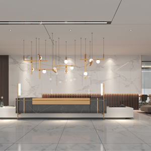 Melinco trang trí nội thất PVC Panel tường hiện đại không thấm nước và chống ẩm bán buôn đá cẩm thạch kết cấu tấm Tường - Product Image 4