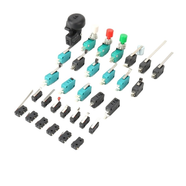 Micro Switch, Small/Medium/Large Size, NO/NC, with/without Lever/Roller, Waterproof, Limit Switch for Various Applications