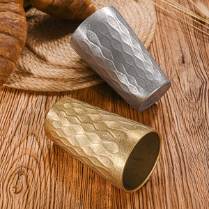Stainless Steel Tumbler 304 Straight Cup Hammered Texture Party Beverage Cup - Product Image 1