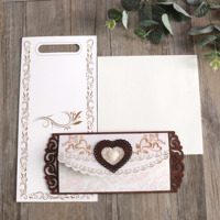 Tarjetas de Invitación de Boda en Forma de Corazón de Madera, Invitaciones de Cumpleaños, Tarjetas de Menú