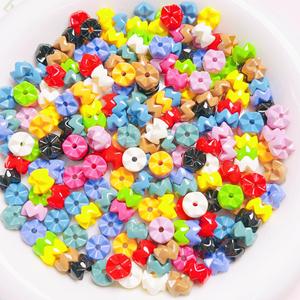 8 piezas/bolsa Cuentas acrílicas cuadradas de colores surtidos para DIY, pulseras, cadenas para teléfono, llaveros, bolígrafos apilables de estilo <span class=keywords><strong>Dopa</strong></span> brillante y elegantes - Product Image 1