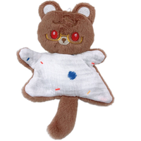 Bavoir en peluche super doux pour bébé, bavoir personnalisé en forme d'animal, bavoir de haute qualité pour bébé EN71/ASTM