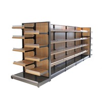 Étagères de magasin de détail robustes personnalisées, gondoles, étagères centrales de supermarché