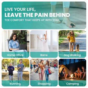 Redresseur de doigt de pied martelé - Attelle réglable avec plaque <span class=keywords><strong>en</strong></span> aluminium, Réalignement pour les doigts de pieds courbés, pliés ou <span class=keywords><strong>en</strong></span> forme de <span class=keywords><strong>griffe</strong></span> - Product Image 5