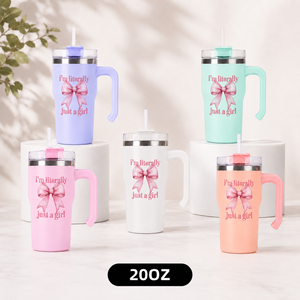 Custom Logo 16oz Stainless Steel <b>Double</b> <b>Wall</b> Vacuum Insulated Tumbler with Straw Leak-Proof Lid & Handle BPA Free Business Gift - Product Image 6