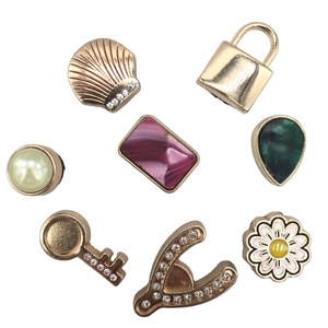 designer shoe decorations clog charms metal bing diy hot sale high class metal with diamond designer shoe charms