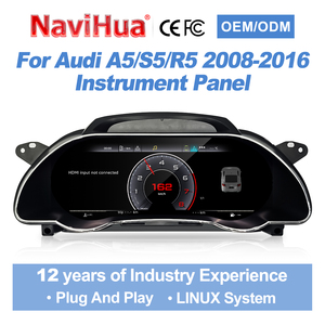 Panel de Instrumentos Digital para Auto Navihua, Nuevo Diseño, Velocímetro con Sistema Linux, Carplay, Pantalla LCD para Audi A5/S5/R5 2009-2016 - Product Image 2