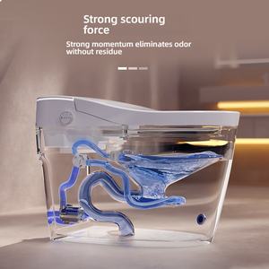 <span class=keywords><strong>WC</strong></span> intelligent à poser au sol, toilettes intelligentes, bidet électrique automatique, toilettes en céramique intelligentes pour salle de bain - Product Image 4