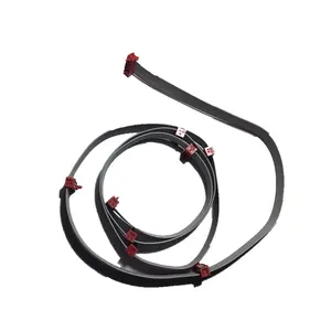 1.27 Mm Merah IDC Socket 8 Pin Mikro Sesuai dengan Kabel Pita Datar