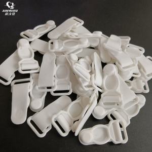 下着アクセサリー衣服アクセサリー12mm透明なガーターベルトクリップ透明プラスチックサスペンダーガータークリップ - Product Image 6