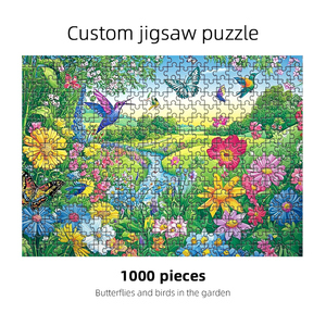 Fabricant <span class=keywords><strong>de</strong></span> puzzles colorés personnalisés par Velvet Surface Casse-tête en <span class=keywords><strong>velours</strong></span> volant personnalisé Colibri - Product Image 2