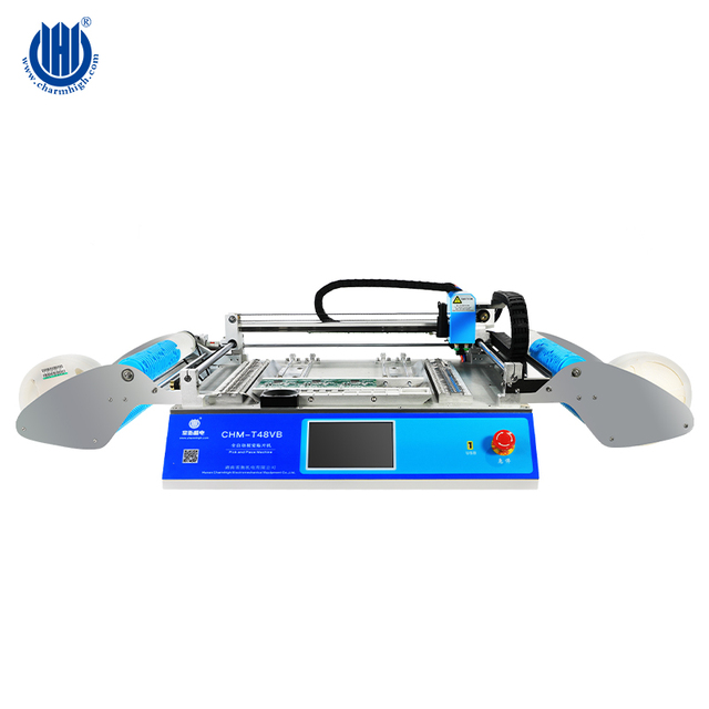 Double Cameras SMT Pick and Place Machine 58pcs Feeders Double Stack Pick and Place Machine with Vision System Desktop SMT