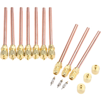 Vanne manuelle à broche YOD pour système CVC, pour la recharge de réfrigérant, avec accès de service durable, pour tubes en cuivre anti-fuite de 30/50mm R134a R22 1/4" OD