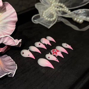 Uñas Postizas con Diseño de Garra de Dragón Esculpida en Degradado Picante, Uñas de Animales Hechas a Mano y Personalizadas, Disponibles al por Mayor, Reutilizables - Product Image 4