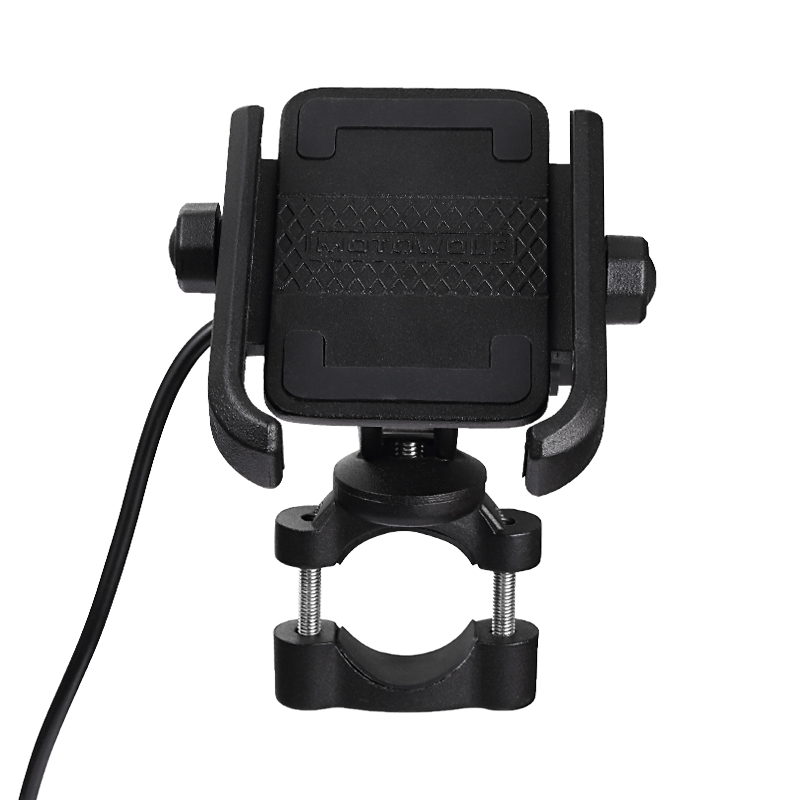 Беспроводное зарядное устройство MOTOWOLF GPS, универсальные запчасти для мотоциклов, передняя Подставка для сотового телефона, держатель для электрического мотоцикла