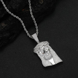 Кулон-подвеска в стиле хип-хоп с жемчугом и бриллиантами, модный тренд, американский рэп - Product Image 2