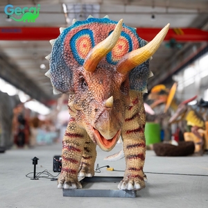 Gecai <span class=keywords><strong>Jurassic</strong></span> Dino <span class=keywords><strong>Park</strong></span>, Animales Animatrónicos de Tamaño Real, Dinosaurios, <span class=keywords><strong>Triceratops</strong></span> - Product Image 5