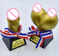 Novedad despedida de soltera Sexy fiesta pene pecho trofeo gallina noche juego juguetes para boda novia para ser fiesta decoración regalos de cumpleaños