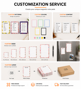 Blocs de Notas Magnéticos con Lista de Tareas, Notas Adhesivas con Lista de Verificación, Tamaño y Diseño Personalizables para la Escuela, Oficina y Tareas Diarias - Product Image 4