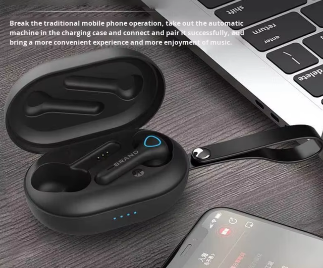 Hot-Selling True Wireless for Earphones Smart Noise Cancelling TWS Customized ODM/OEM with Call Function Support Music