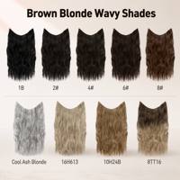 Extensions de cheveux à clipser, postiche monobloc, patch volumisant, longues boucles, sans couture, cheveux synthétiques résistants à la permanente
