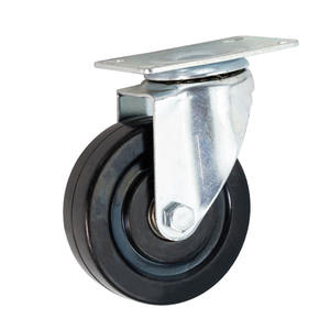 2,5 Zoll/3 Zoll/4 Zoll/5 Zoll mittelschwerer verzinkter Rahmen Anti statische Gummi rolle Doppel lager rolle - Product Image 5