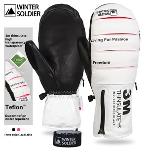 Gants isolés chauds d'usine pour l'hiver, pour hommes et femmes, imperméables, compatibles écran tactile, coupe-vent, doublés polaire pour le snowboard et le <span class=keywords><strong>ski</strong></span> - Product Image 2