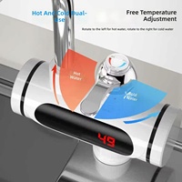 Chauffe-eau électrique instantané avec affichage numérique LED pour robinets de cuisine et de salle de bain, pour un chauffage rapide de l'eau chaude