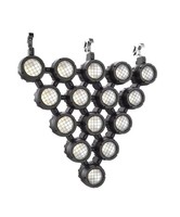 Projecteur de concert LED à matrice monoculaire WM-BRIGHT IP65 RVBCAL 6-en-1 1800~8500K Ra92+ en alliage d'aluminium, contrôle DMX512, intensité variable