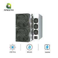 Nouvelle machine de minage ASIC Bitmain Antminer S21 200T 151T 500W 17.5J/TH SHA256 refroidie par air pour la minage domestique de BTC, BCH, BSV