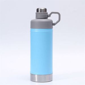 Botella de Agua Aislada de Doble Pared con Logotipo Personalizado al por Mayor, Termo de Acero Inoxidable de 700 ml con Asa, para Deportes - Product Image 5