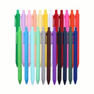 Custom Logo Give Away Stationery <b>Gifts</b> Plastic Click Rubberized Retractable Press Soft Rubber Coat Gel Ink Pen - Product Image 4
