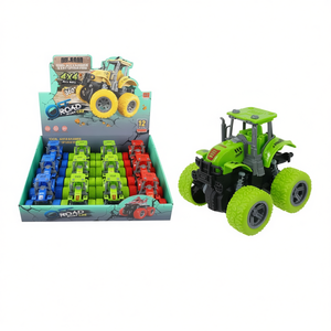 Tractor Clutch Display 12 Pcs Off <b>Road</b> Pull <b>Back</b> Toy Car Set For Kids - Product Image 2