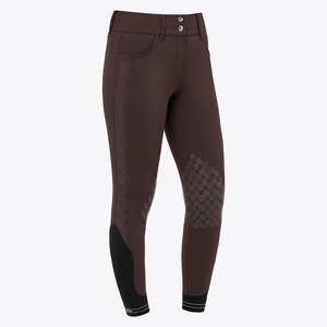 <span class=keywords><strong>Pantalon</strong></span> d'équitation pour femme à motif imprimé personnalisé, <span class=keywords><strong>taille</strong></span> haute, avec patchs aux genoux, élastique, pour la compétition - Product Image 5