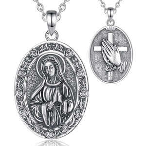 Changda 925 Joyeria De Plata 925 Mayoreo <span class=keywords><strong>La</strong></span> Virgen De Guadalupe Bijoux religieux Saint patron Guadalupe Vierge Marie Collier - Product Image 2