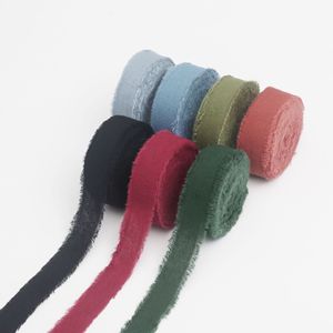 Cinta <span class=keywords><strong>de</strong></span> Algodón XM para Envolver, Color Marrón, con Borde Deshilachado, Cintas al por Mayor, Cinta <span class=keywords><strong>de</strong></span> Algodón 100% Natural Personalizada para Flores y Envoltura <span class=keywords><strong>de</strong></span> Regalos - Product Image 5