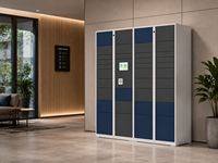 Casillero Inteligente para Paquetes, Gabinete de Almacenamiento de Paquetes de Autoservicio para Apartamentos, Oficinas, Comunidades, Entrega de Última Milla, OEM, ODM