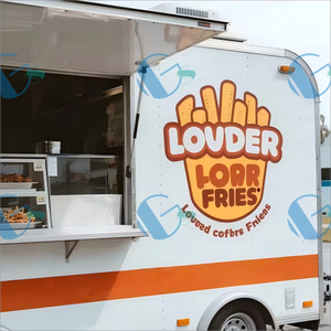 مقطورة مع ثلاجة تحت الطاولة لأوروبا شاحنة مقطورة طعام مع مطبخ كامل للبيع - Product Image 2