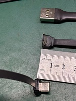 Ultra Slim Flat Ribbon Low Profile Abgewinkelt Typ C USB-Verlängerung daten Strom ladekabel Tablet-Ladekabel für Mobiltelefone