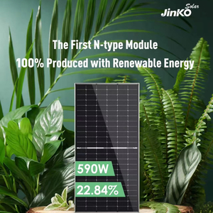 ยูเอส <span class=keywords><strong>JINKO</strong></span> แผงโซลาร์ Jkm585n-72hl4-Bdv แบบสองหน้า585W N ชนิดแผงโซล่าเซลล์ - Product Image 1