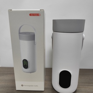 Hervidor de Viaje Recargable por USB de 350 ml, Hervidor de Agua Portátil de Acero Inoxidable con Control Digital Automático para Automóvil - Product Image 6