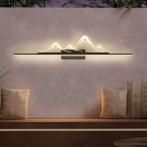 Lampe murale extérieure imperméable de style chinois, LED, longue bande, éclairage paysager pour jardin, pour usage extérieur - Product Image 5