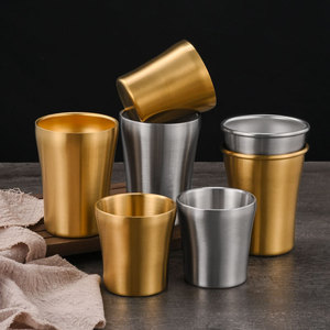 Gobelet isotherme en acier inoxydable 304 à double paroi, isolé sous vide, pour les fêtes d'enfants, disponible en couleur or et argent - Product Image 1