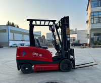 Chariot élévateur électrique robuste 2500 kg, moteur AC 7500 W, mât 3 m, pneus pleins, pour charges lourdes en entrepôt